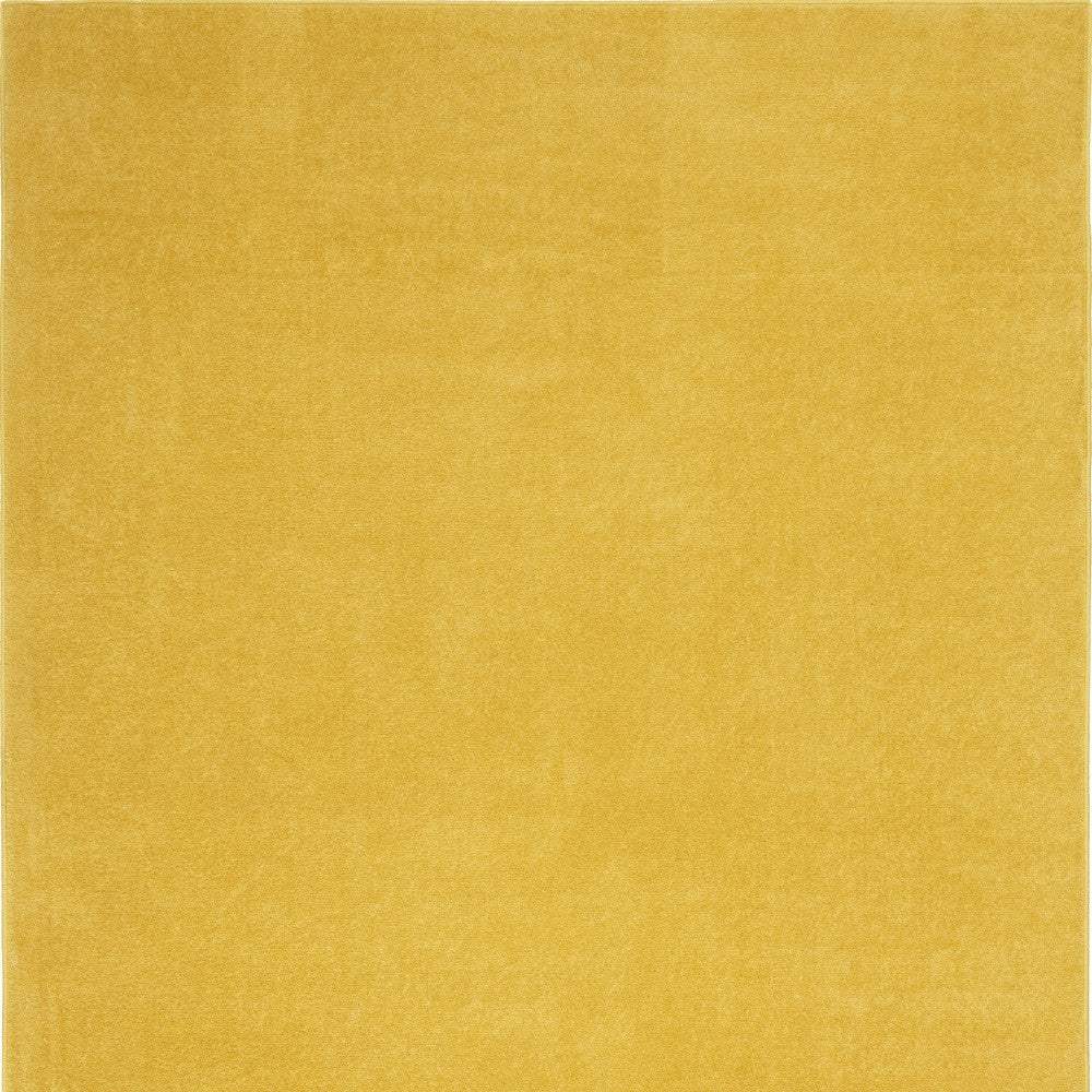 6' X 9' Yellow Indoor Outdoor Area Rug - Image 3