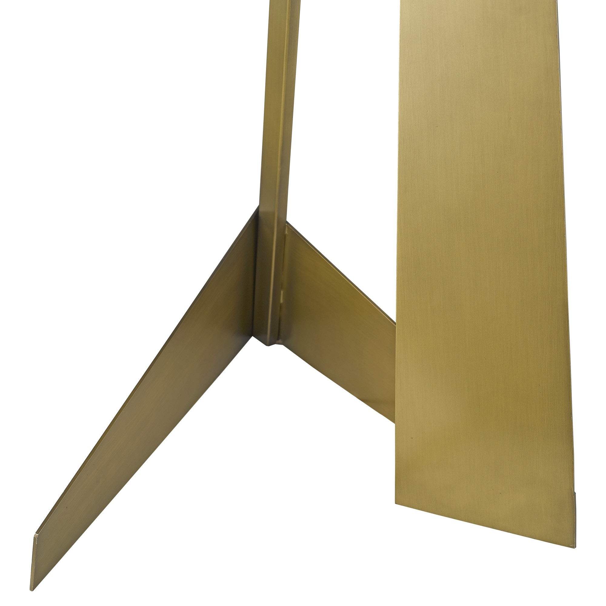 60" Brass Traditional Shaped Floor Lamp With White Novelty Shade - Image 6