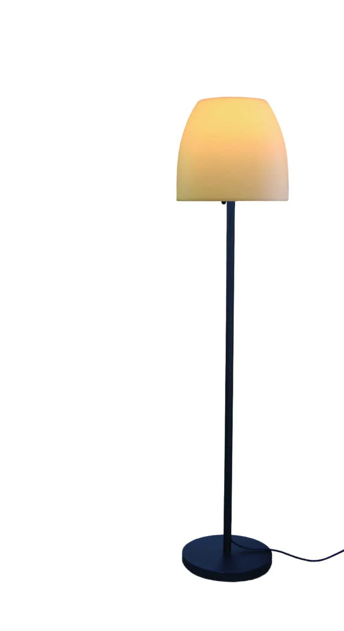 60" Traditional Shaped Floor Lamp With White Bowl Shade - Image 3