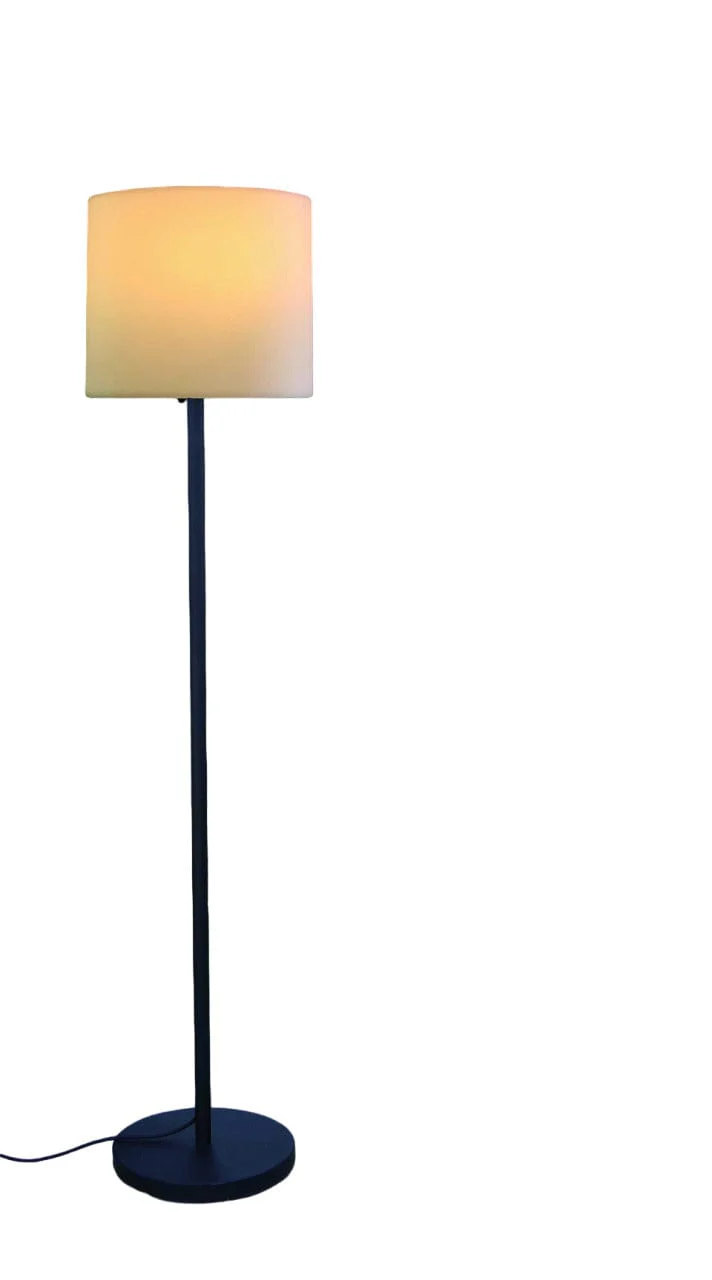 60" Traditional Shaped Floor Lamp With White Drum Shade - Image 3