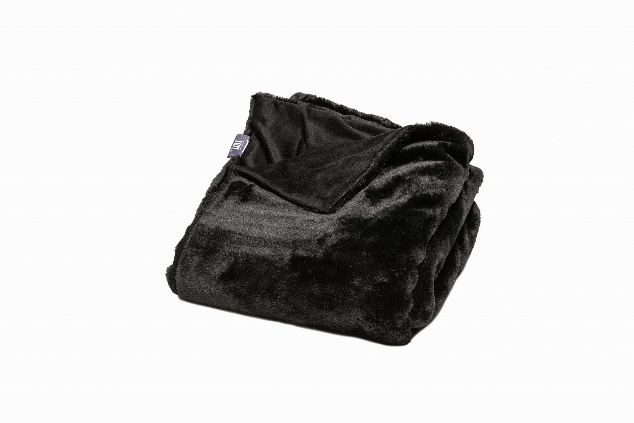 60" X 2" Black Faux Fur Plush Throw Blanket - Image 5