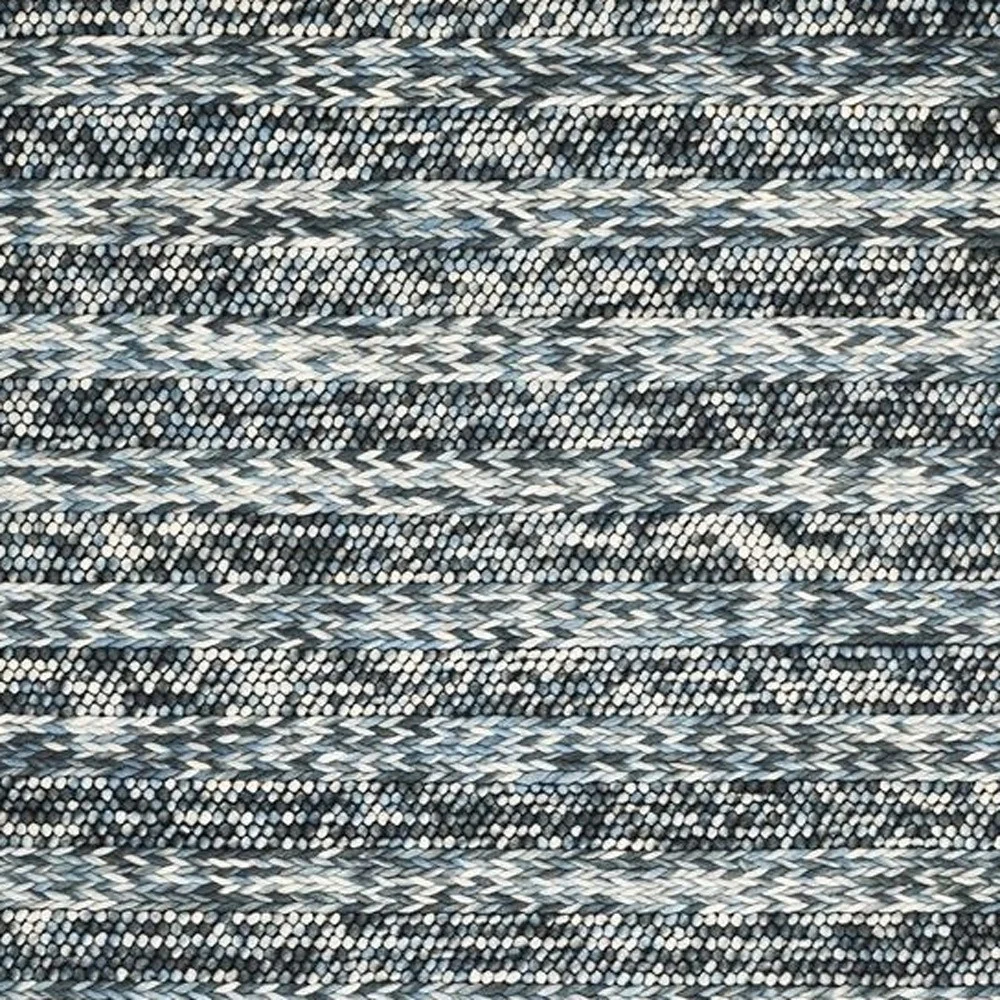 60 X 84 Blue Wool Rug - Image 6