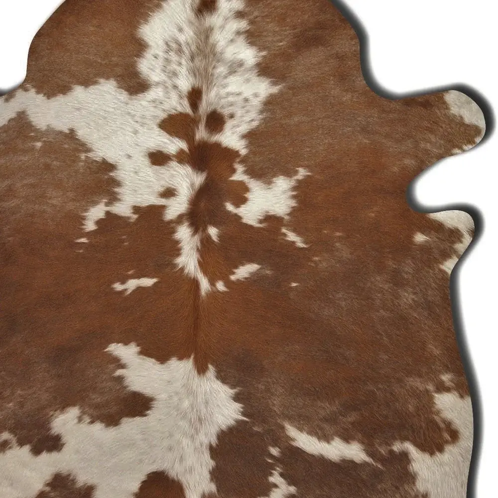 60" X 84" Brown And White Cowhide - Area Rug - Image 6