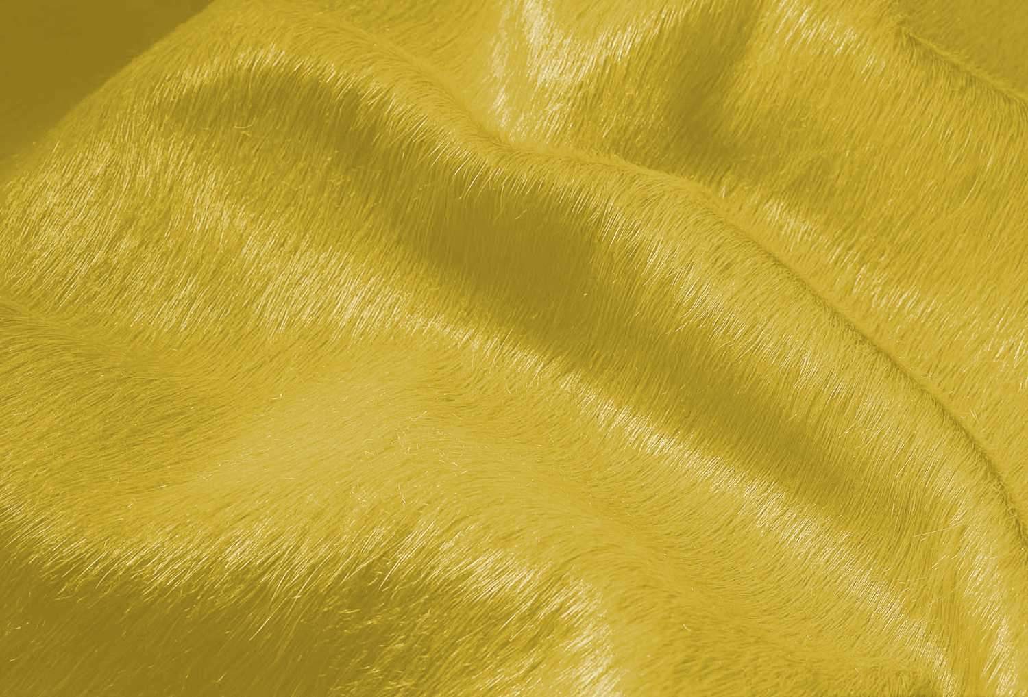 60" X 84" Yellow Cowhide - Area Rug - Image 8