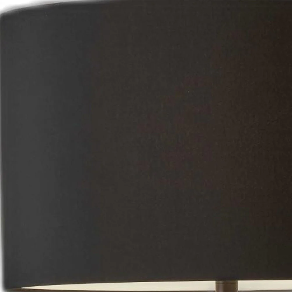 62" Black Tripod Floor Lamp With Black Drum Shade - Image 7