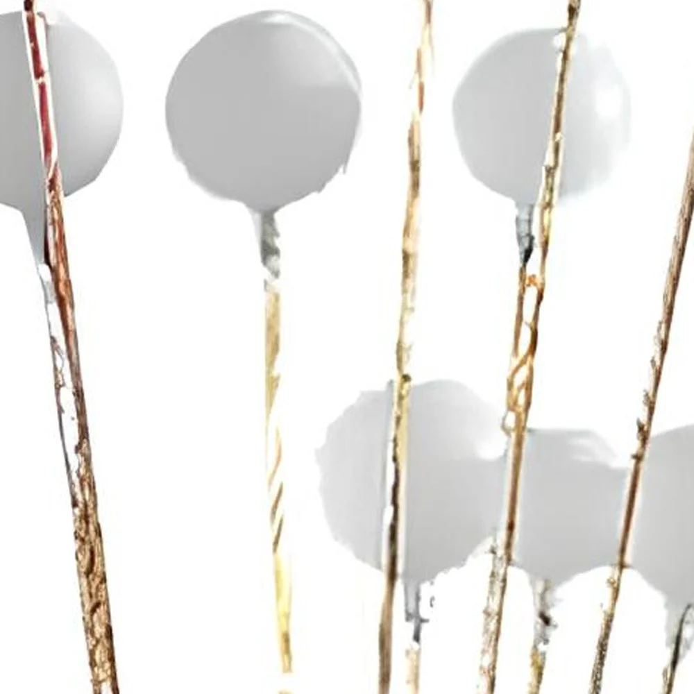 62" Golden Chrome Contemporary Multi Light LED Floor Lamp - Image 3