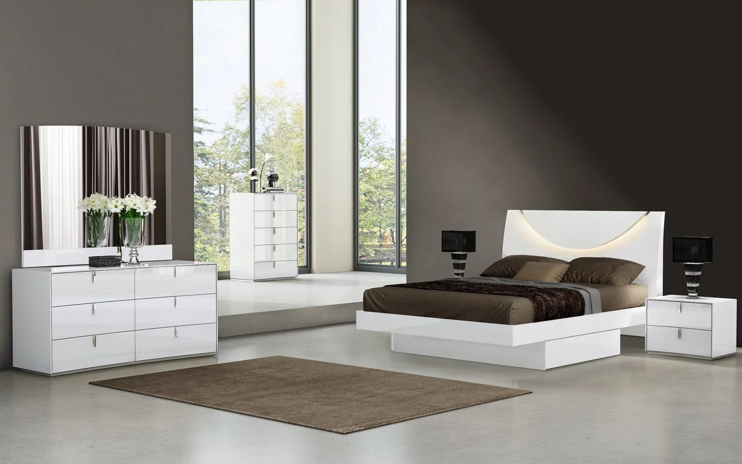 62" X 19" X 30" White  Dresser - Image 8