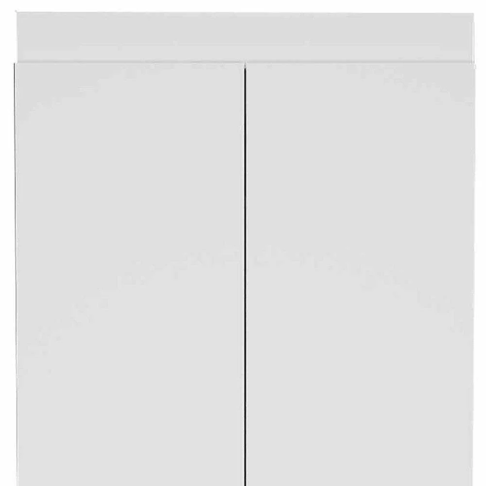 63” Classic White Pantry Cabinet with Two Full Size Doors - Image 4