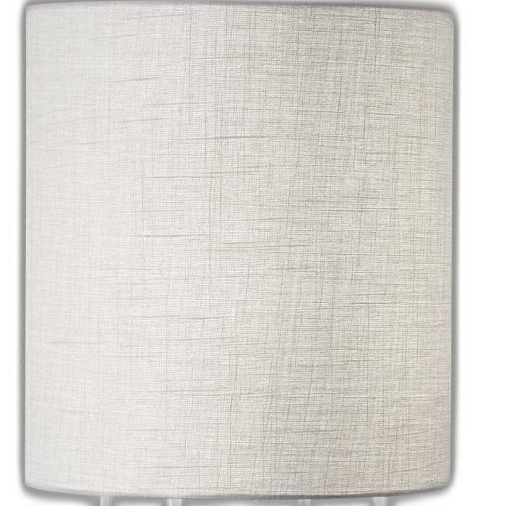 63" Column Floor Lamp With White Drum Shade - Image 3