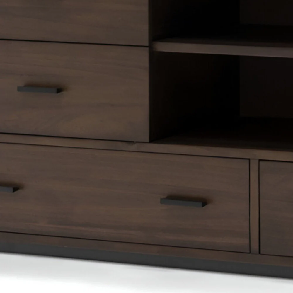 63" Walnut Six Drawer Double Dresser - Image 4