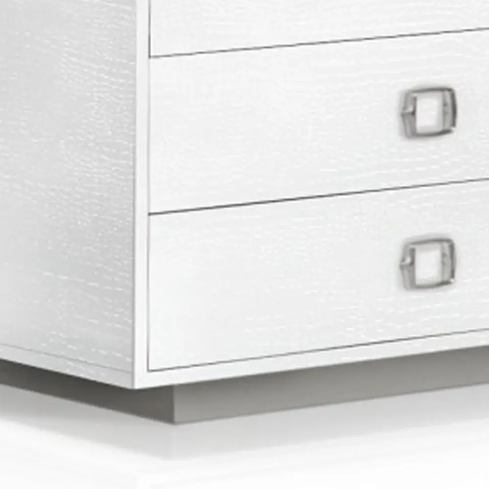63" White Solid And Manufactured Wood Six Drawer Dresser - Image 3