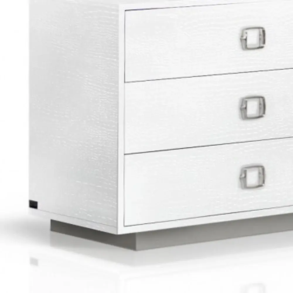 63" White Solid And Manufactured Wood Six Drawer Dresser - Image 4