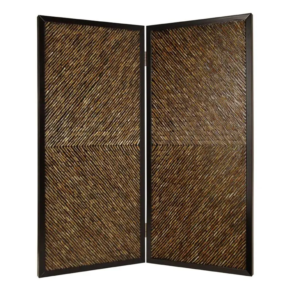 63" X 84" Multi Color Wood Screen - Image 2