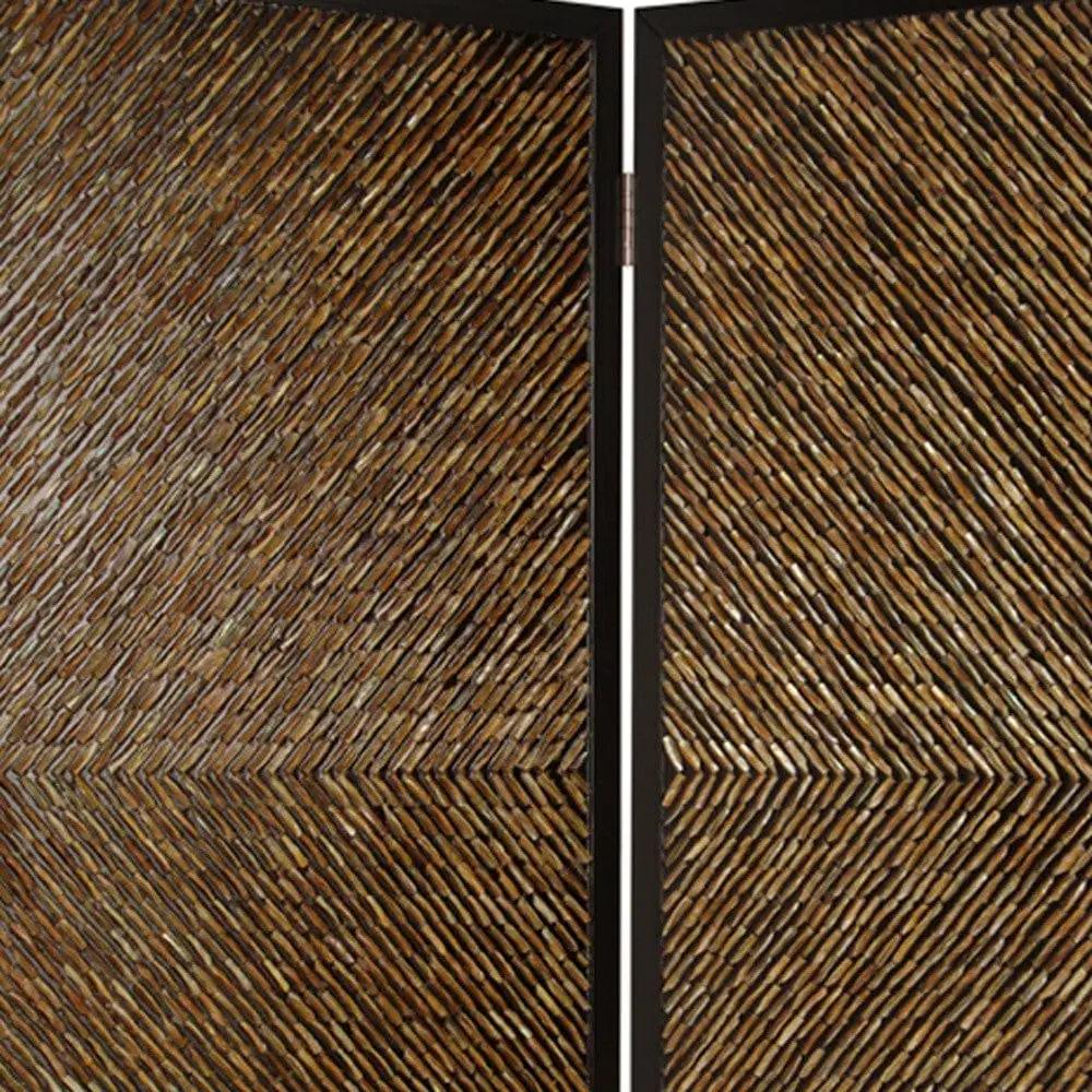 63" X 84" Multi Color Wood Screen - Image 4