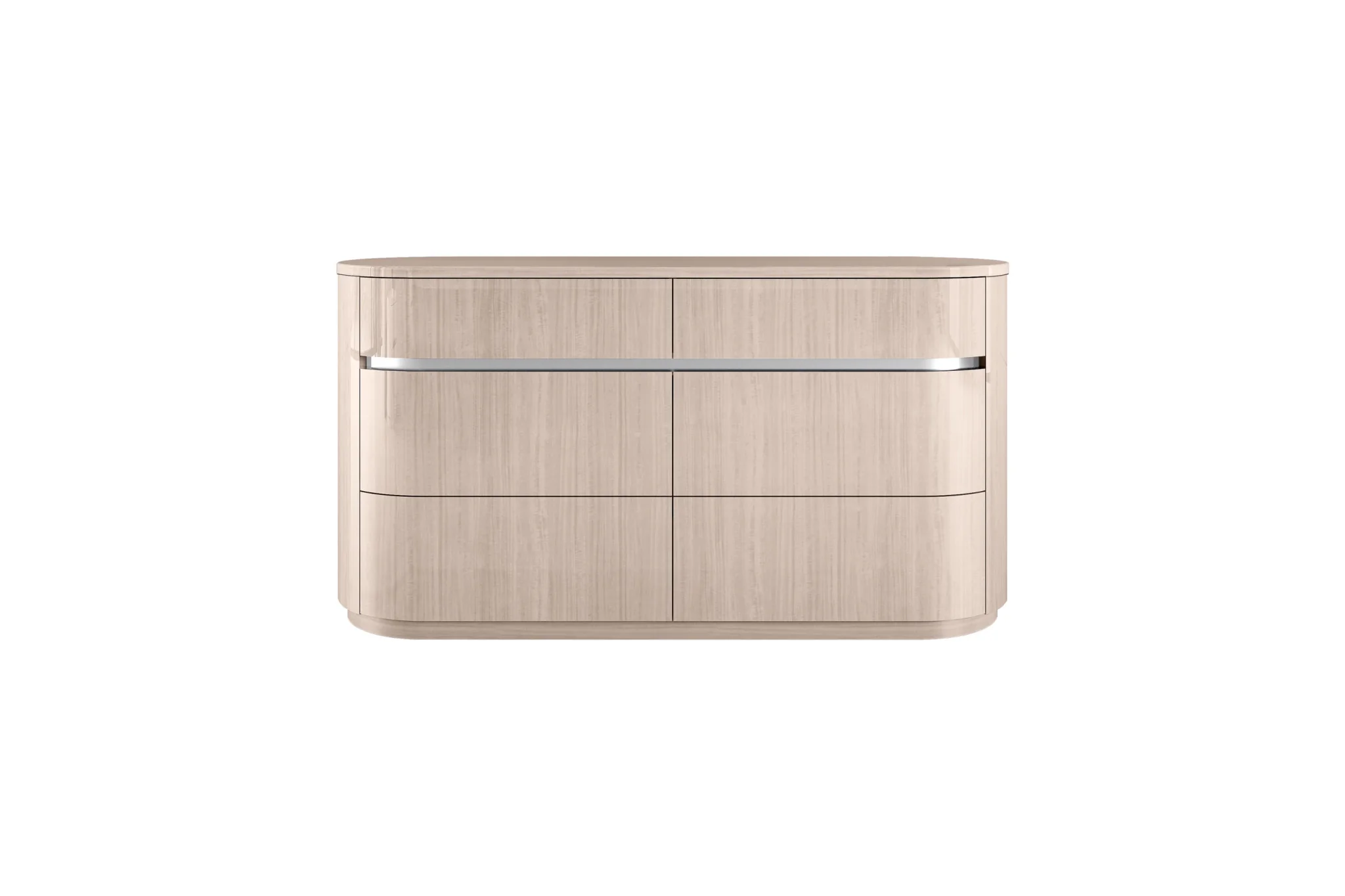 64" Beige Six Drawer Double Dresser - Image 2