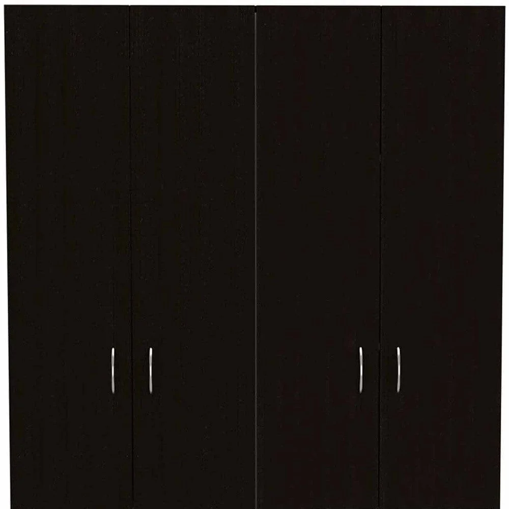 67" Black and White Single Drawer Combo Dresser - Image 4