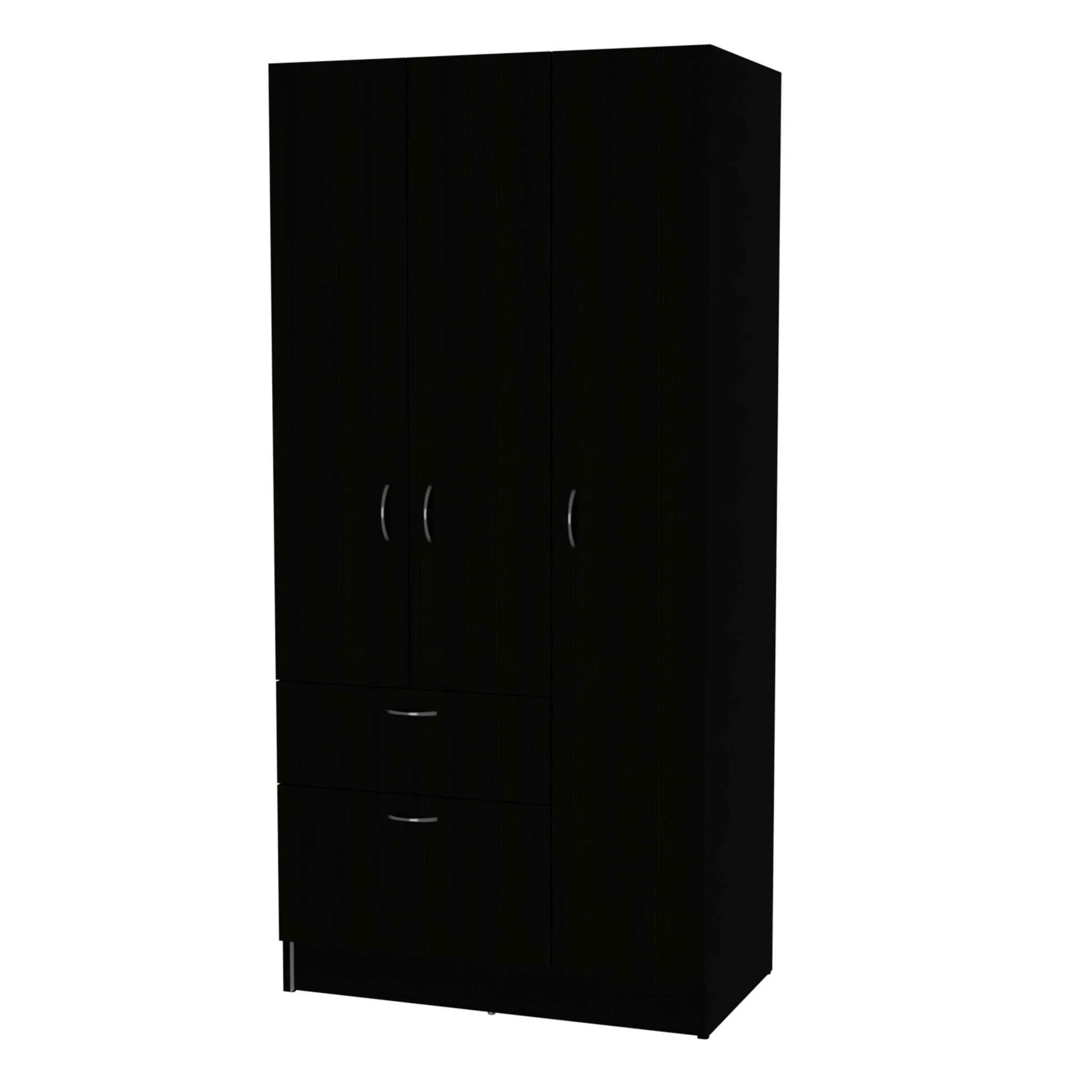 67" Black and White Single Drawer Combo Dresser - Image 5