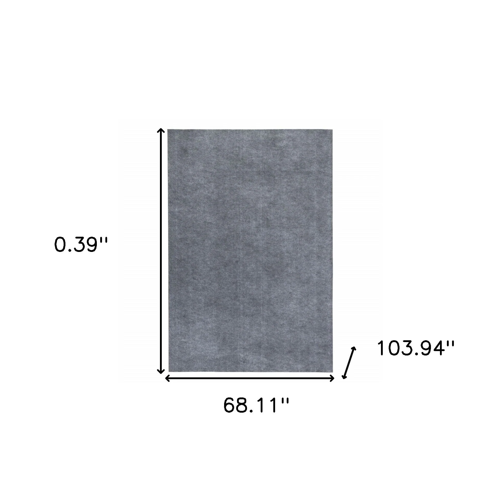 6'X9" Grey Premier Rug Pad - Image 6