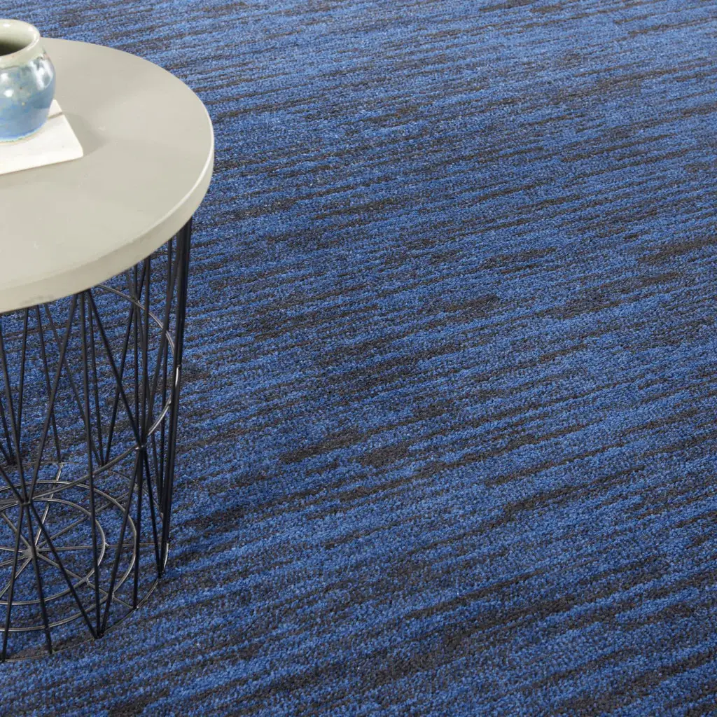 7' Midnight Blue Square Indoor Outdoor Area Rug - Image 5