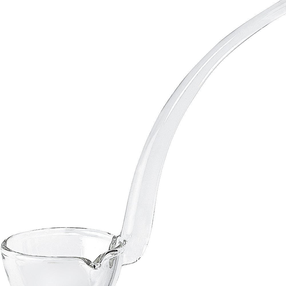 7" Mouth Blown Crystal Gravy Ladle - Image 8