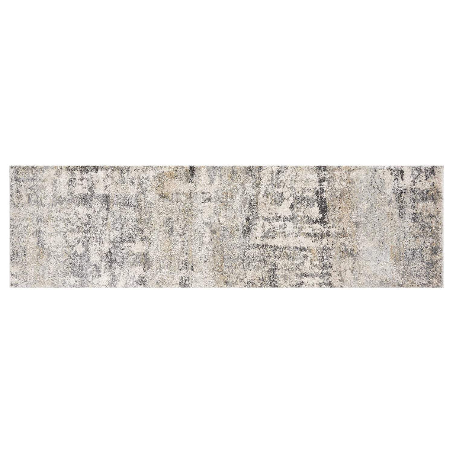 7' Natural Abstract Runner Rug - Image 5