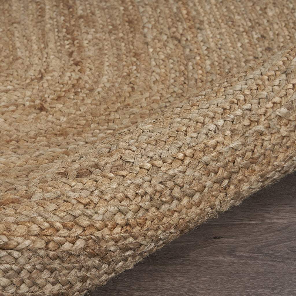 7' Natural Toned Oval Shaped Area Rug - Image 3
