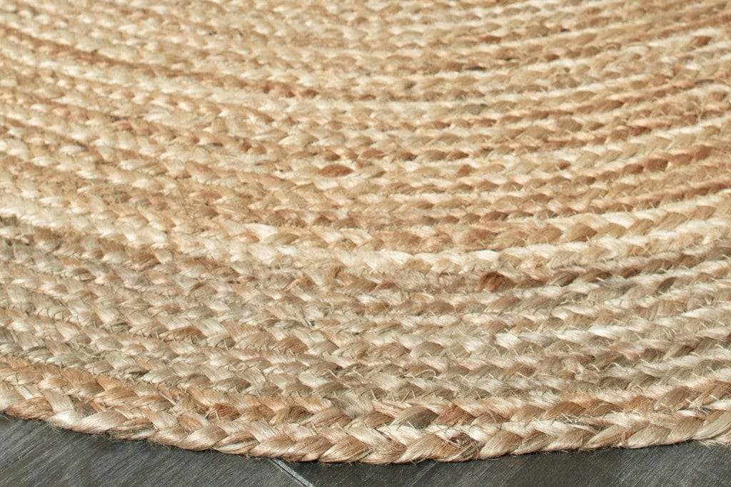 7' Natural Toned Oval Shaped Area Rug - Image 8