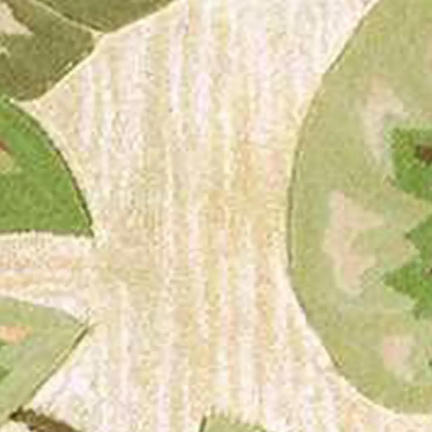 7' Round Wool Beige Area Rug - Image 8