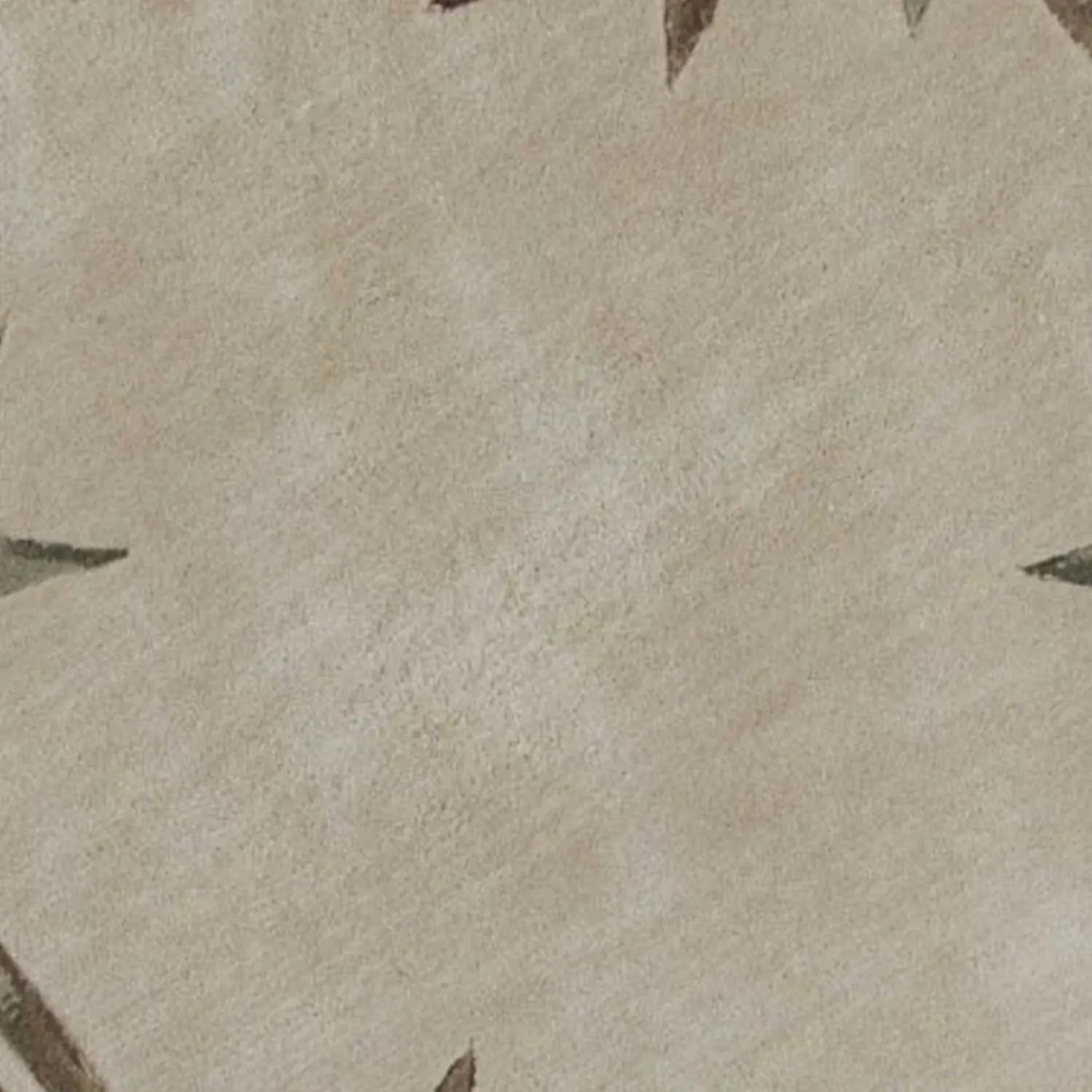 7' Round Wool Ivory  Area Rug - Image 8
