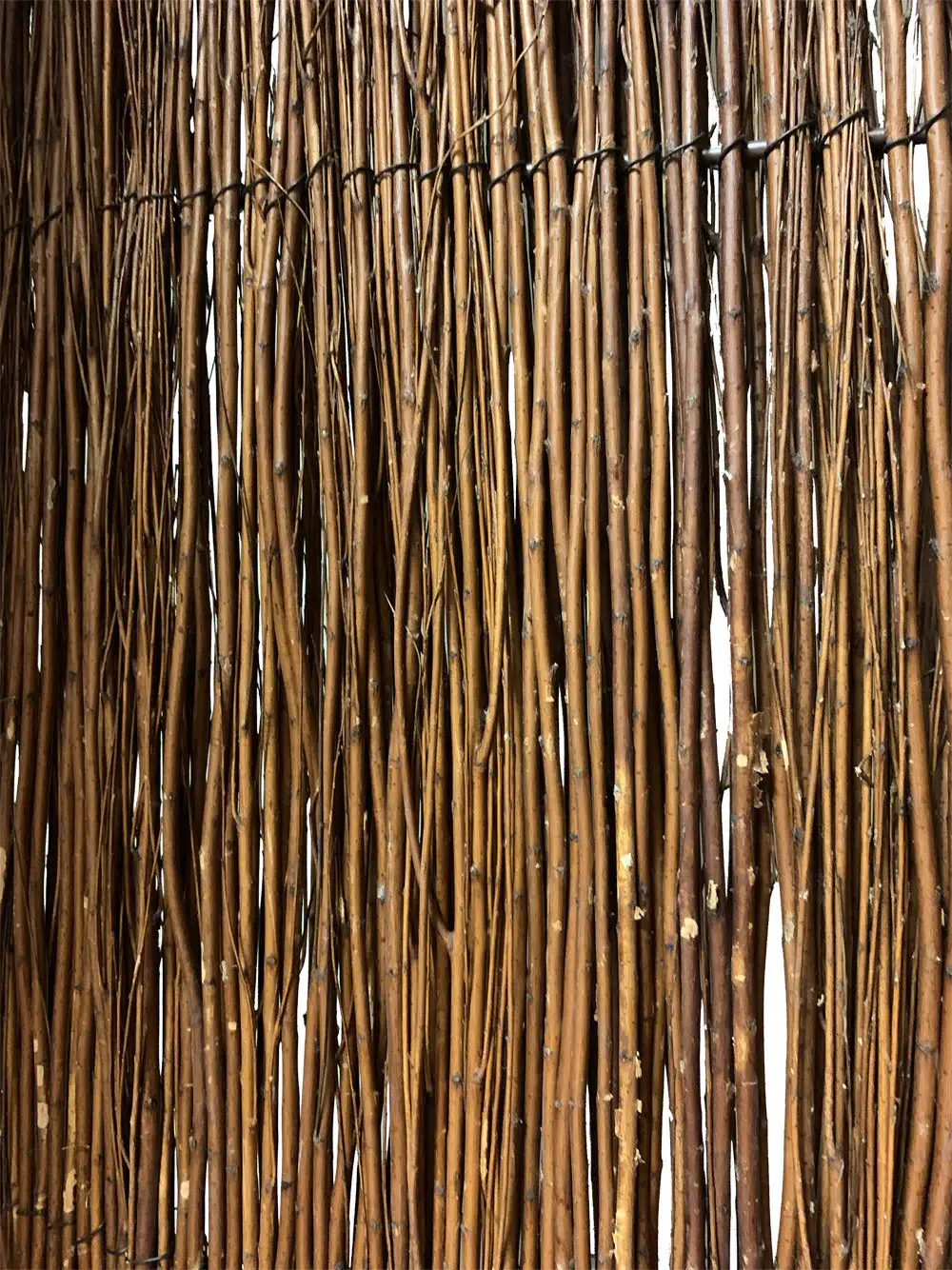 7' Rustic Willow Branch Three Panel Room Divider Screen - Image 9