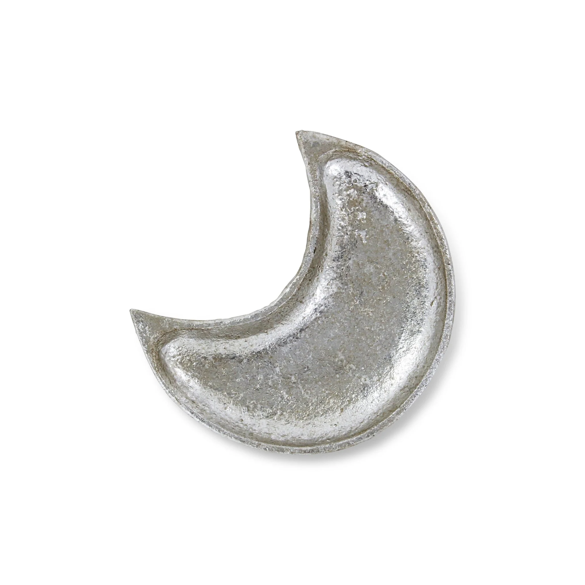 7" Silver Crescent Cast Iron Vanity Tray - Image 5