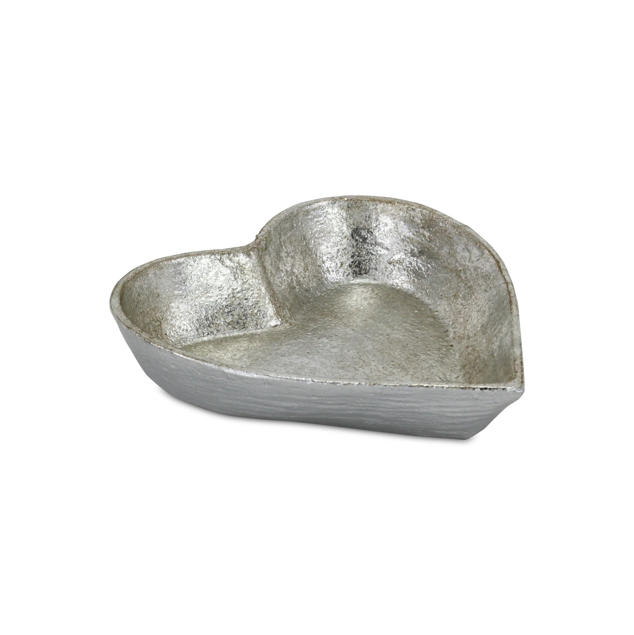 7" Silver Heart Cast Iron Handmade Vanity Tray - Image 6