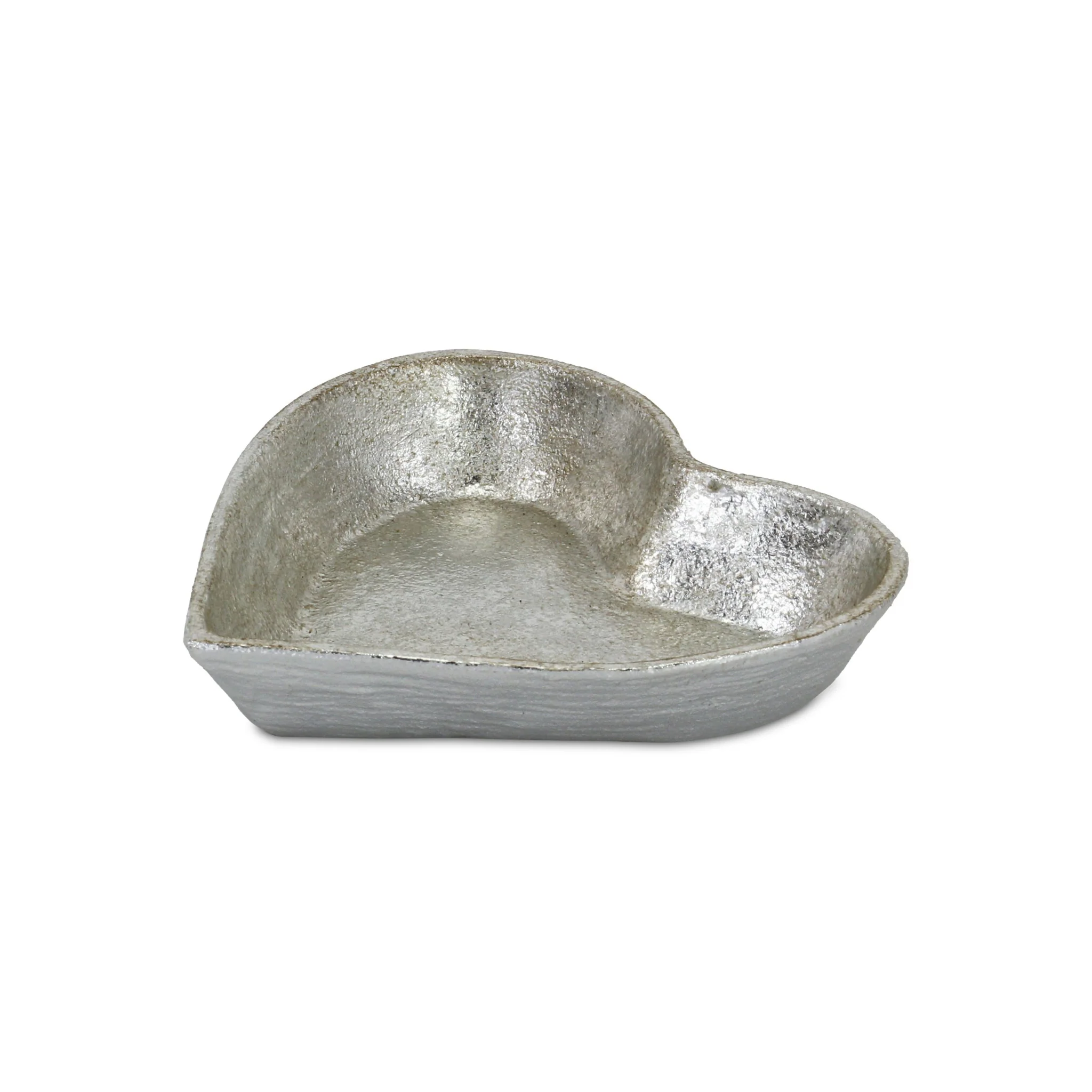 7" Silver Heart Cast Iron Handmade Vanity Tray - Image 7