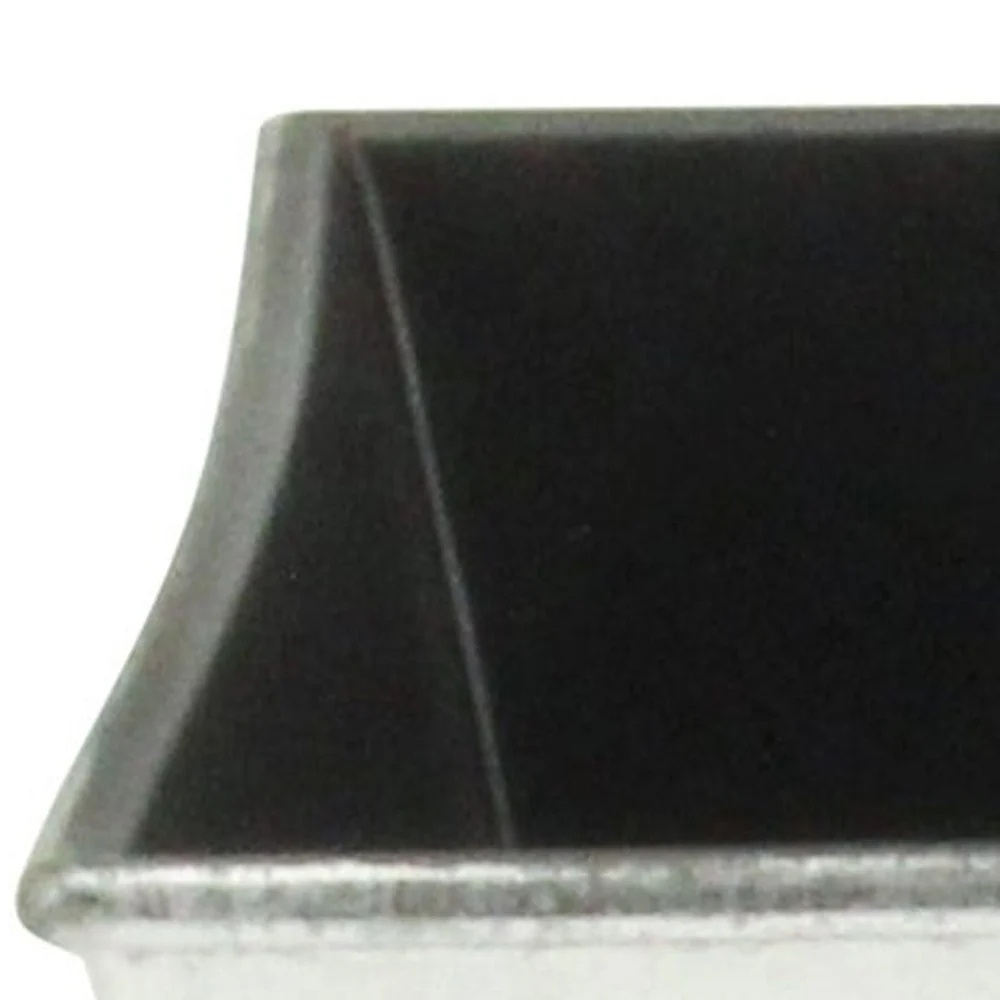 7" Silver Recycled Plastic Indoor Outdoor Rectangular Nursery Pot - Image 4