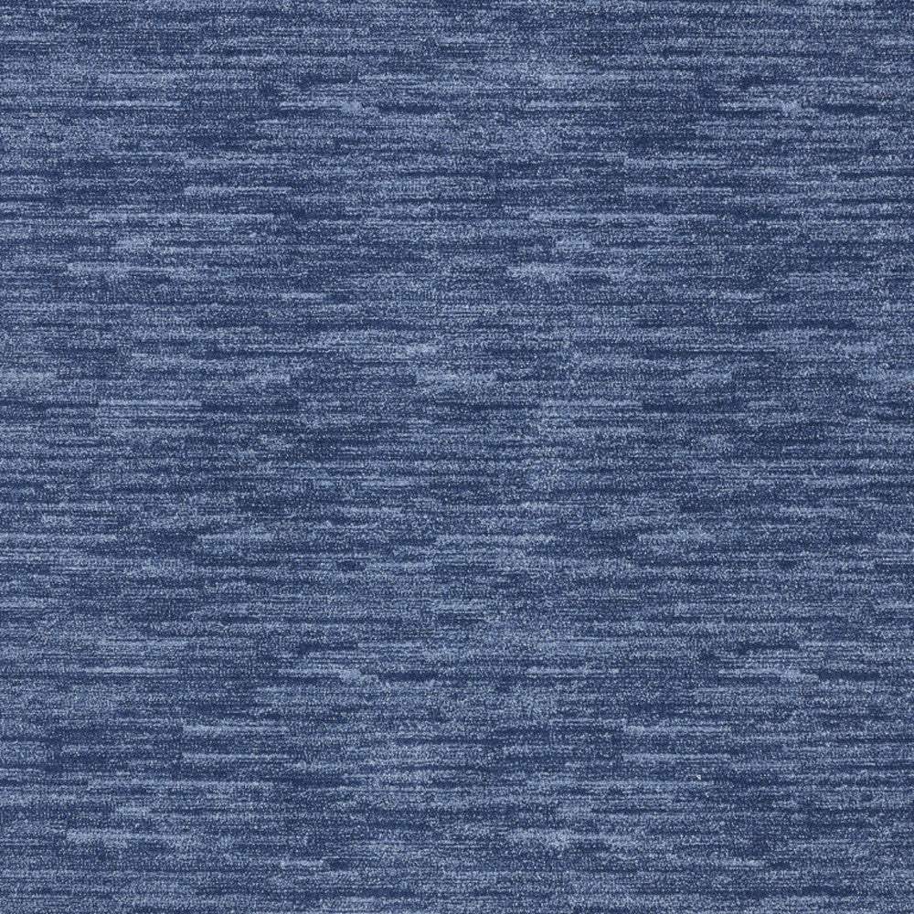 7' Square Blue Stain Resistant Indoor Outdoor Area Rug - Image 3