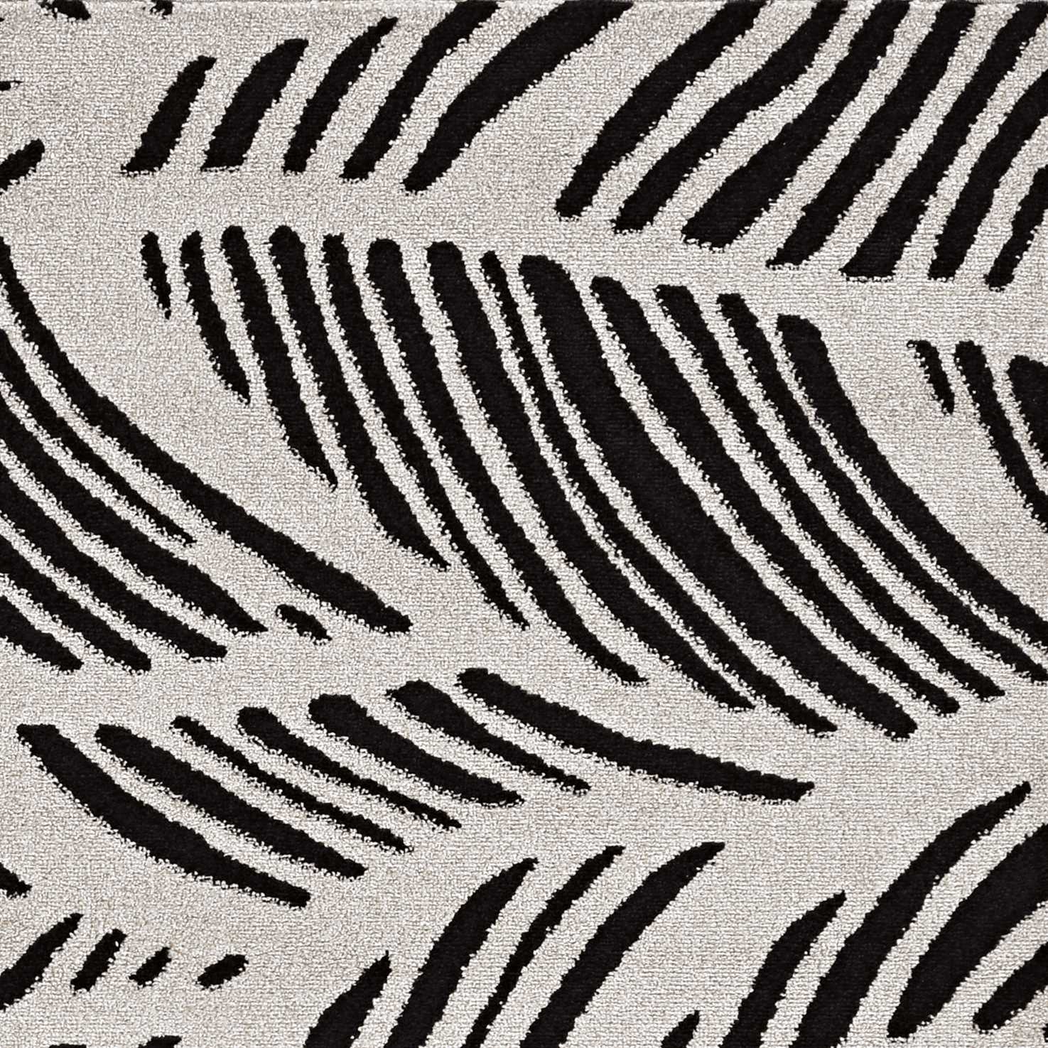7' X 10' Black and White Abstract Indoor Outdoor Area Rug - Image 4