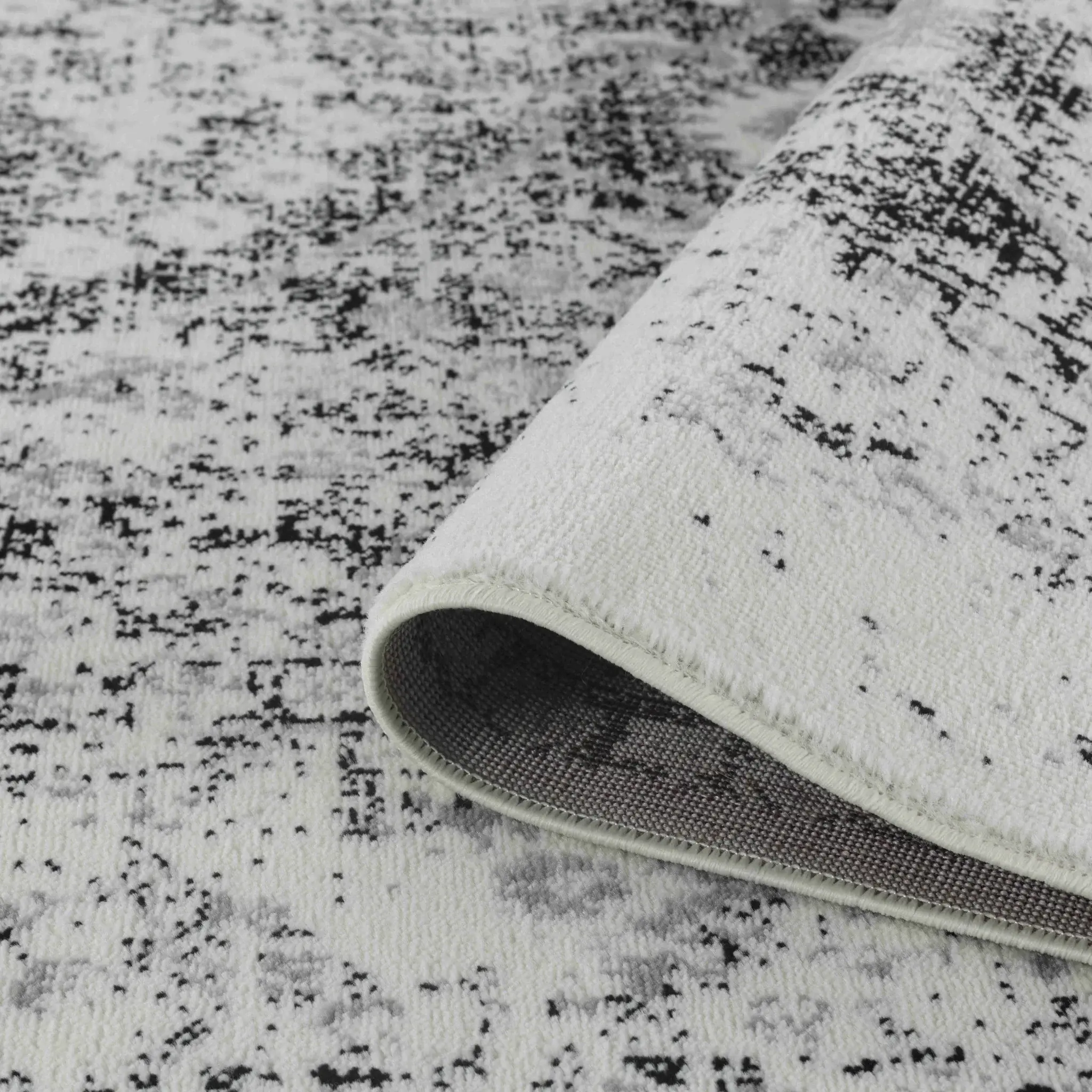 7' X 10' Black Oriental Area Rug - Image 4