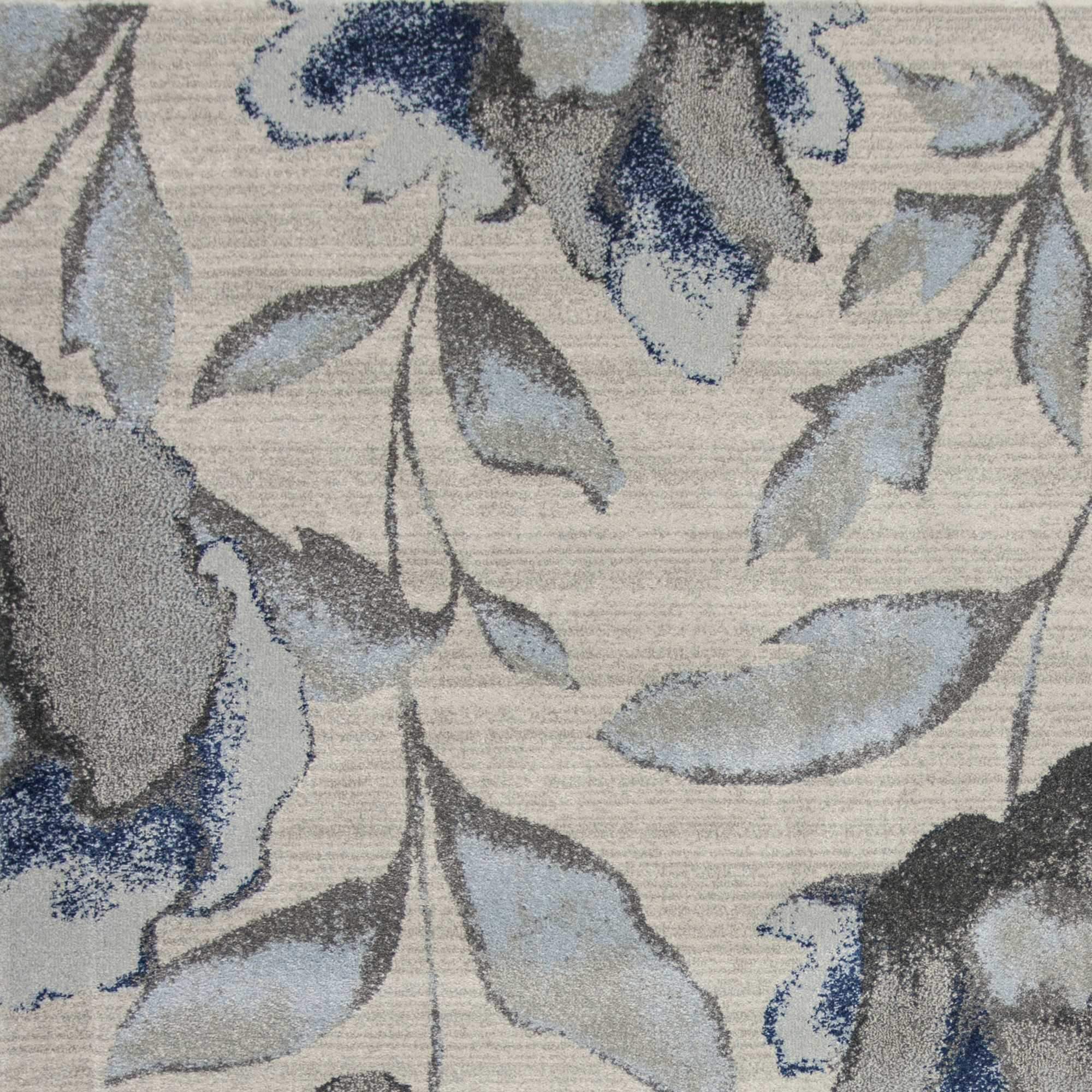 7' X 10' Blue and Gray Area Rug - Image 5