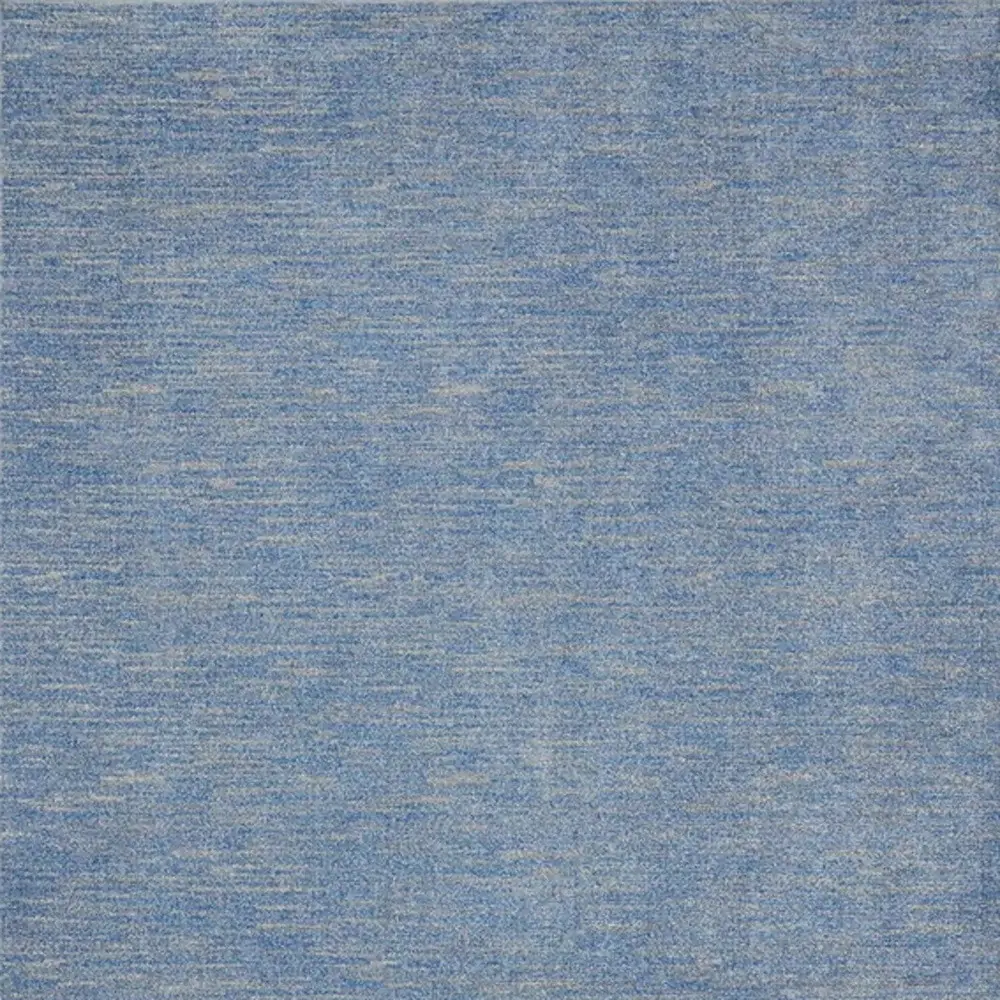 7' X 10' Blue And Grey Striped Non Skid Indoor Outdoor Area Rug - Image 4