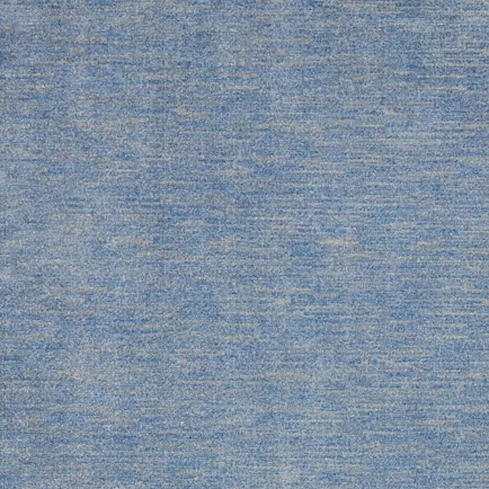 7' X 10' Blue And Grey Striped Non Skid Indoor Outdoor Area Rug - Image 8