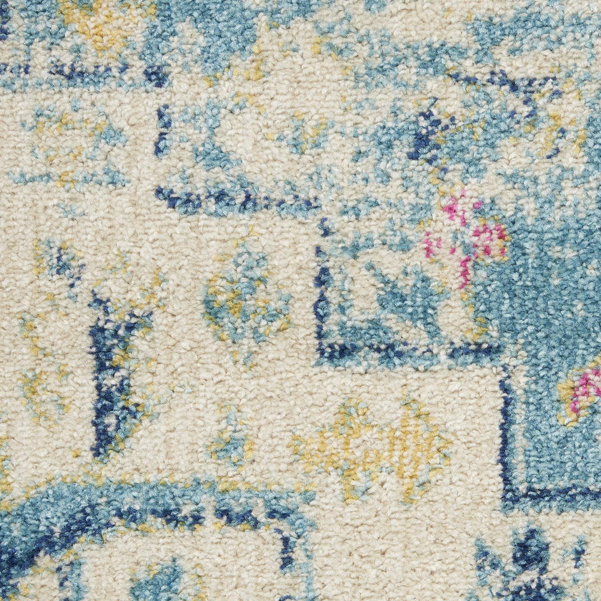 7' X 10' Blue And Ivory Dhurrie Area Rug - Image 3