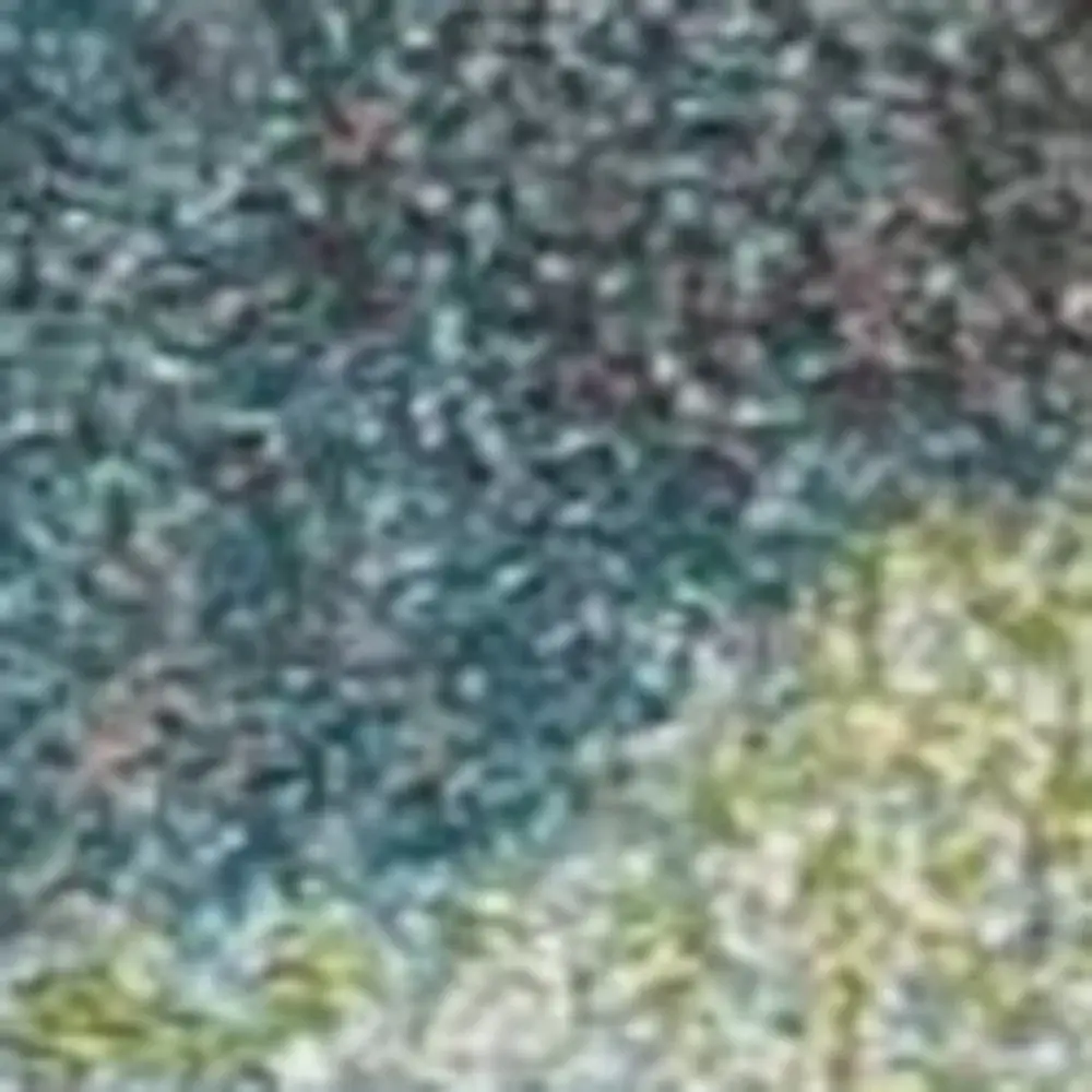 7' X 10' Blue Green Machine Woven Abstract Brushstroke Indoor Area Rug - Image 6