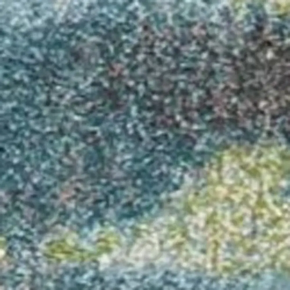 7' X 10' Blue Green Machine Woven Abstract Brushstroke Indoor Area Rug - Image 7