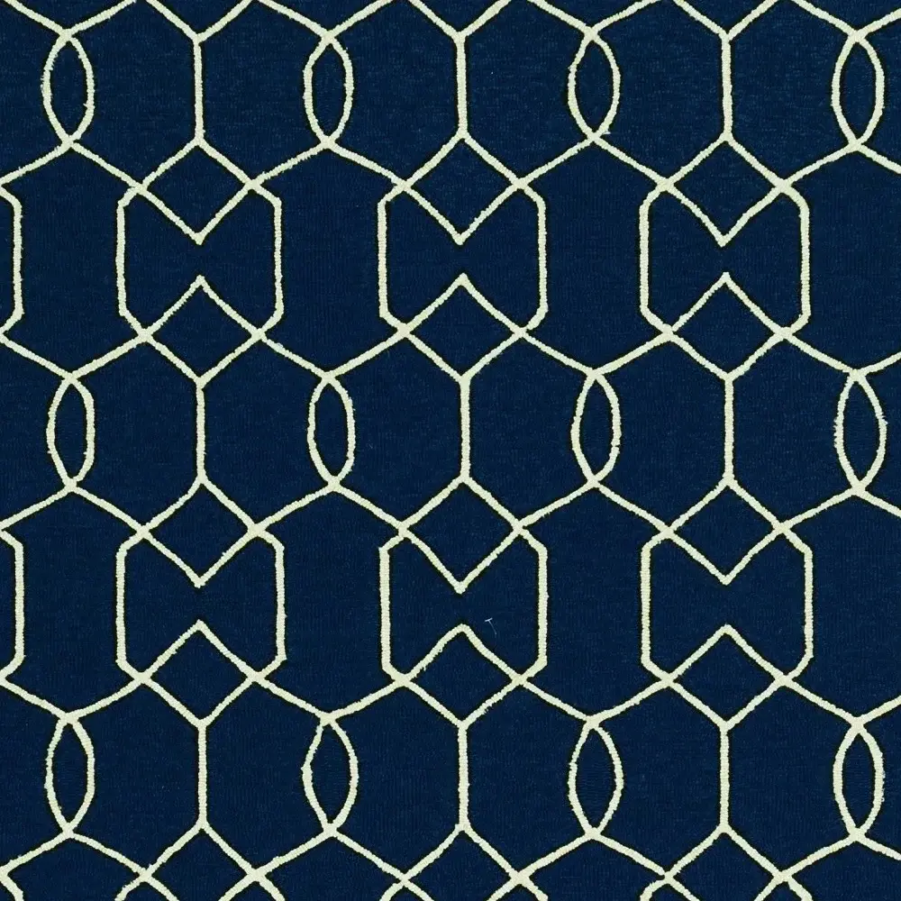 7' X 10' Blue Moroccan Indoor Outdoor Area Rug - Image 6