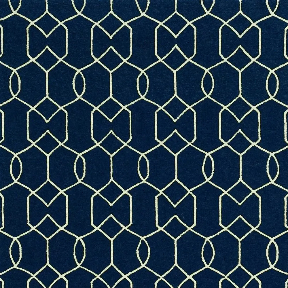7' X 10' Blue Moroccan Indoor Outdoor Area Rug - Image 7
