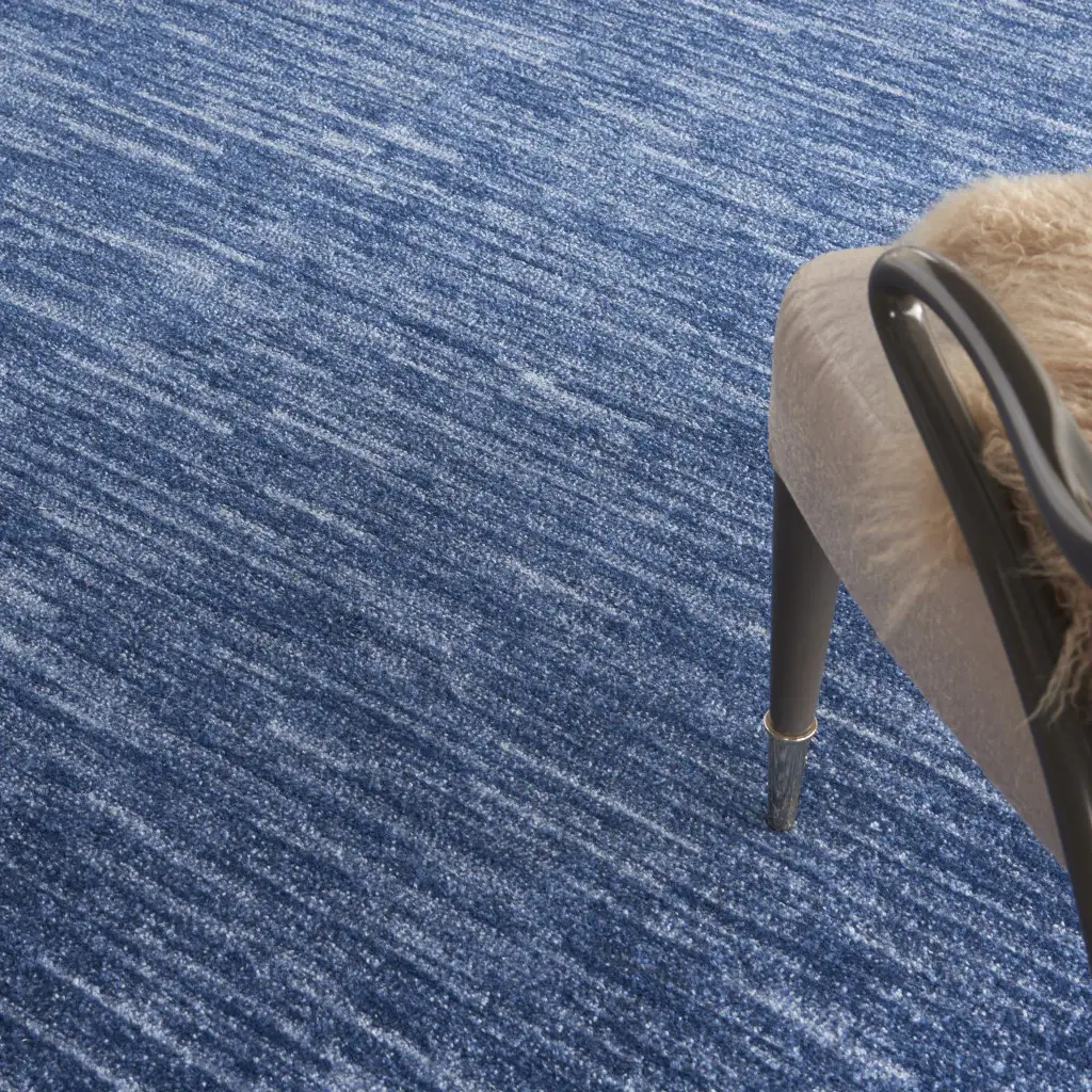 7' X 10' Blue Non Skid Indoor Outdoor Area Rug - Image 5