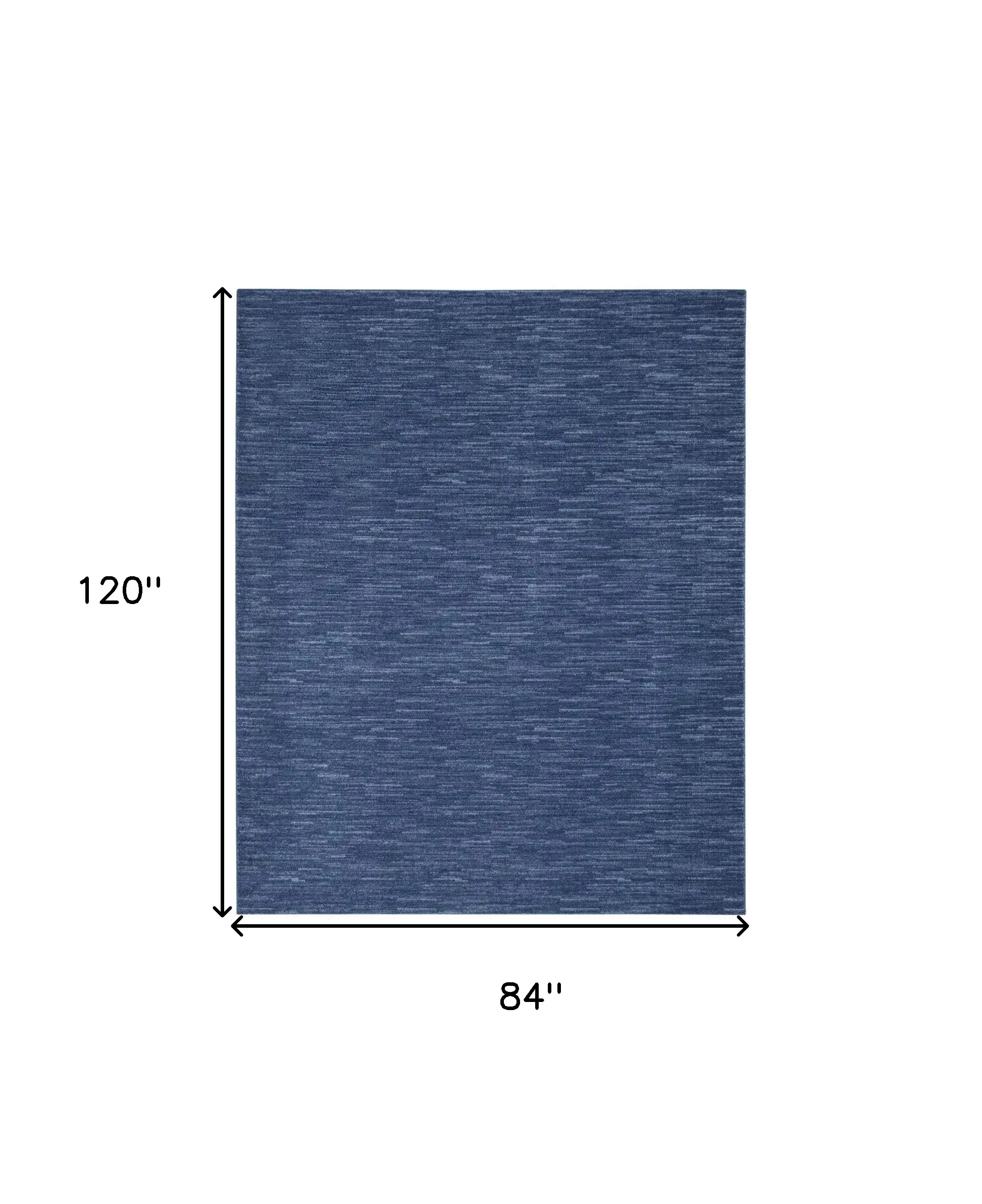 7' X 10' Blue Non Skid Indoor Outdoor Area Rug - Image 9