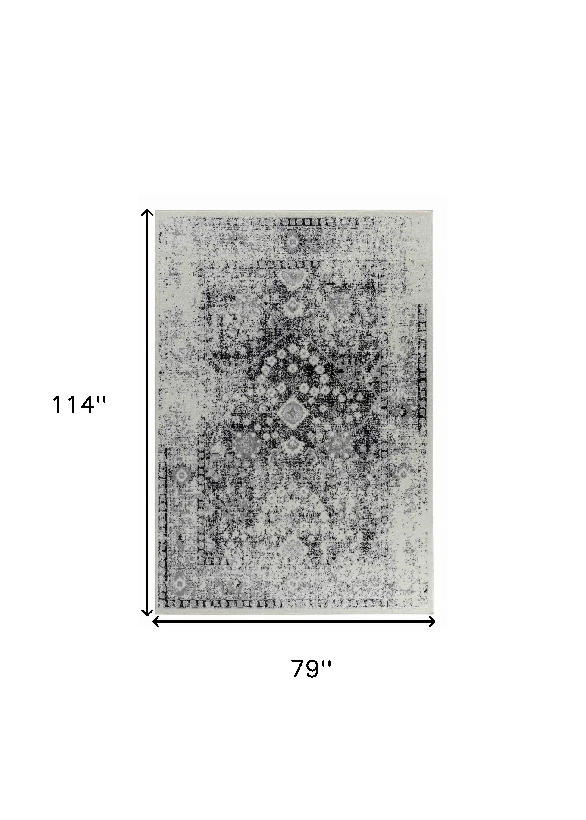 7' X 10' Brown Abstract Area Rug - Image 3
