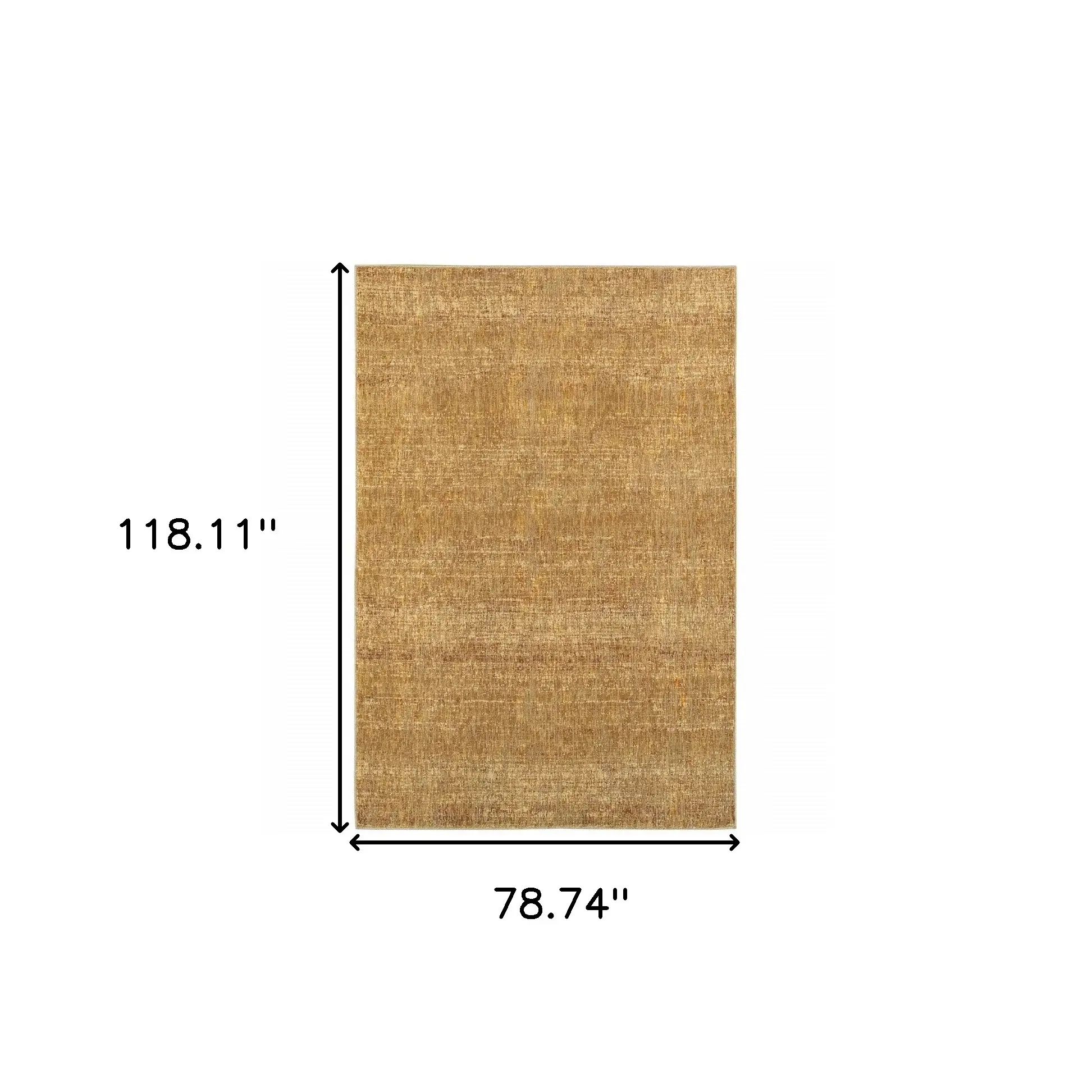 7' X 10' Brown Power Loom Area Rug - Image 3