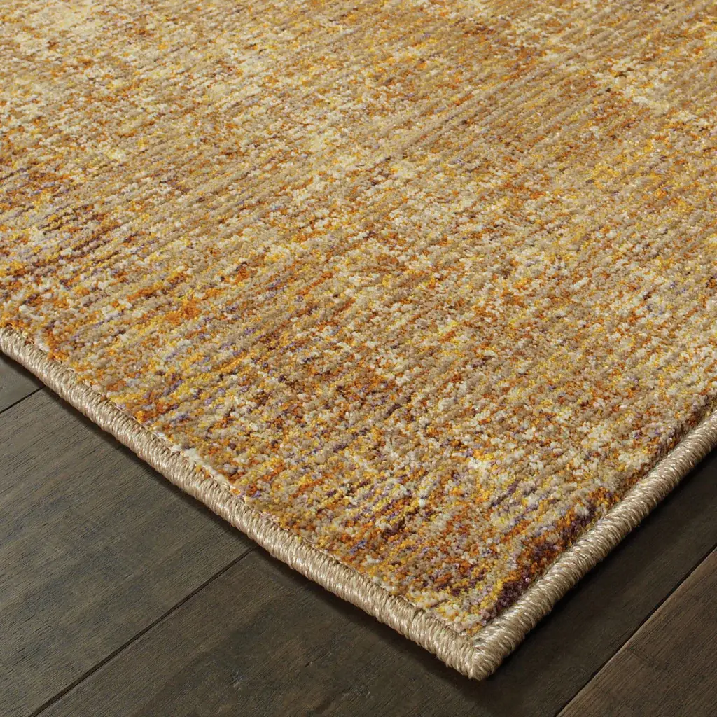 7' X 10' Brown Power Loom Area Rug - Image 4